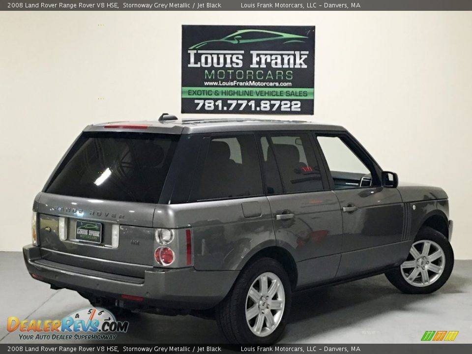 2008 Land Rover Range Rover V8 HSE Stornoway Grey Metallic / Jet Black Photo #5