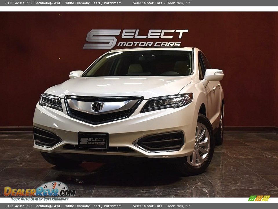 2016 Acura RDX Technology AWD White Diamond Pearl / Parchment Photo #1