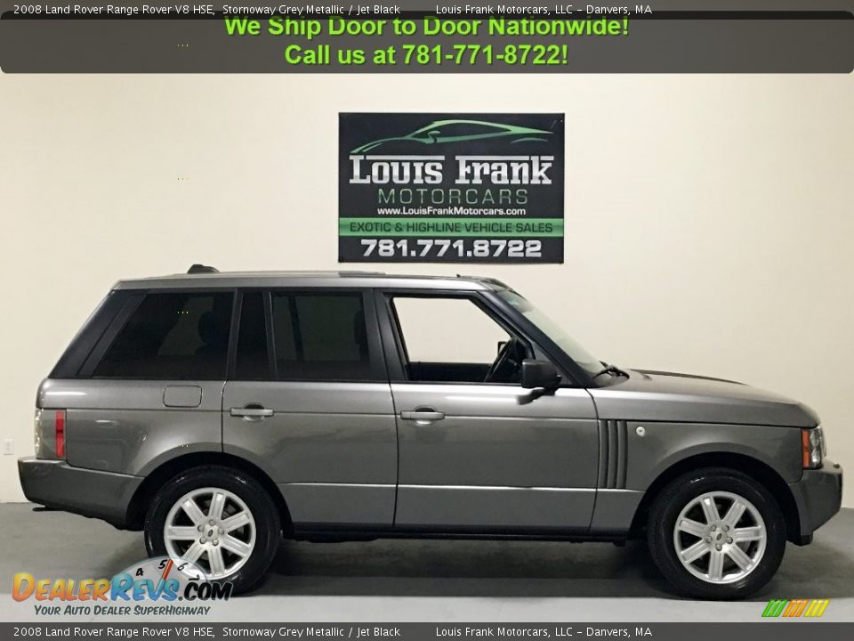 2008 Land Rover Range Rover V8 HSE Stornoway Grey Metallic / Jet Black Photo #6