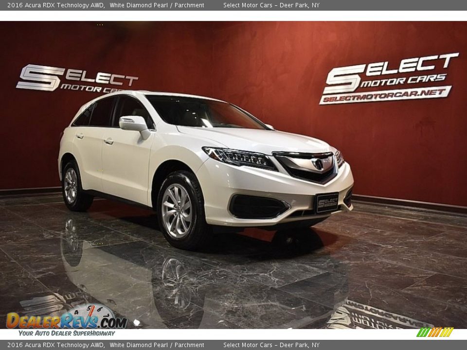 2016 Acura RDX Technology AWD White Diamond Pearl / Parchment Photo #3