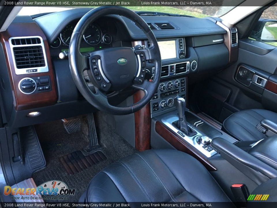 2008 Land Rover Range Rover V8 HSE Stornoway Grey Metallic / Jet Black Photo #9