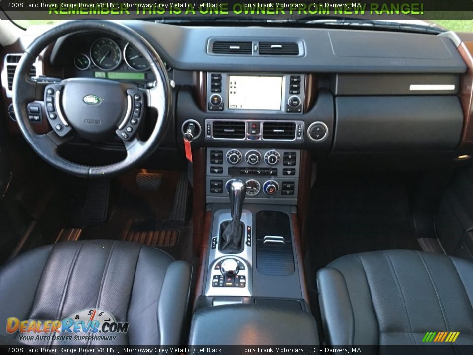 2008 Land Rover Range Rover V8 HSE Stornoway Grey Metallic / Jet Black Photo #10