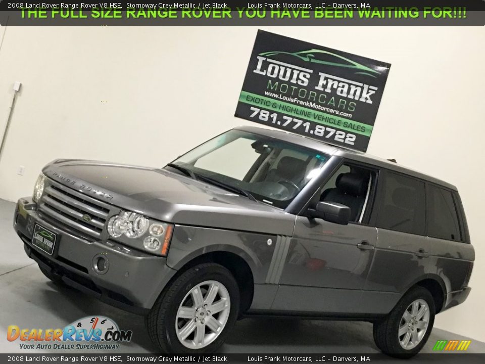 2008 Land Rover Range Rover V8 HSE Stornoway Grey Metallic / Jet Black Photo #16
