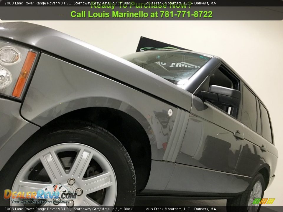2008 Land Rover Range Rover V8 HSE Stornoway Grey Metallic / Jet Black Photo #18