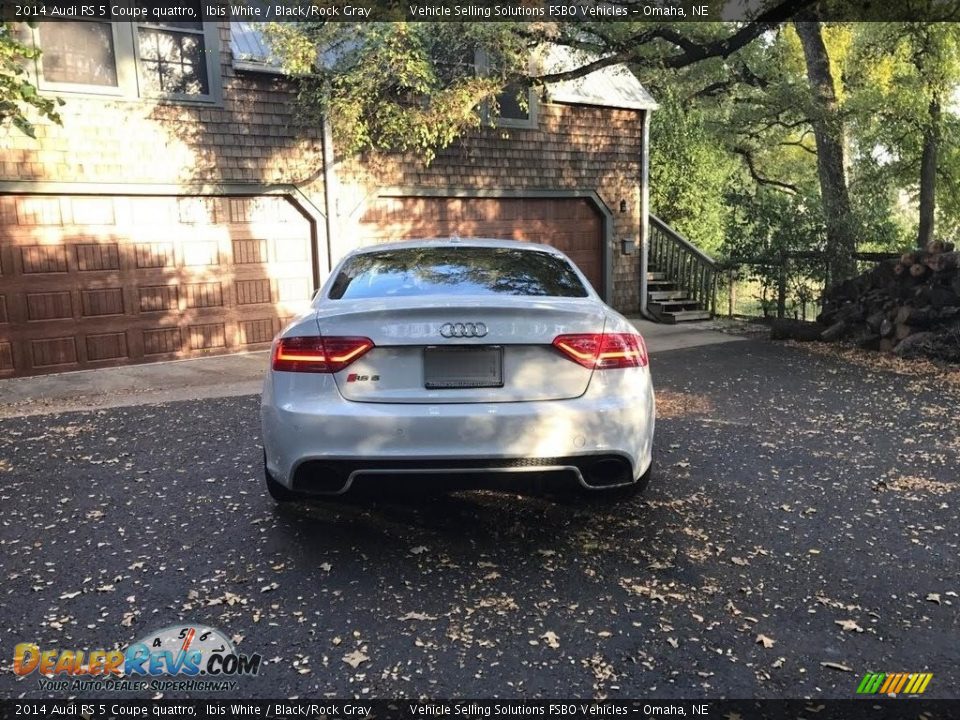 2014 Audi RS 5 Coupe quattro Ibis White / Black/Rock Gray Photo #4