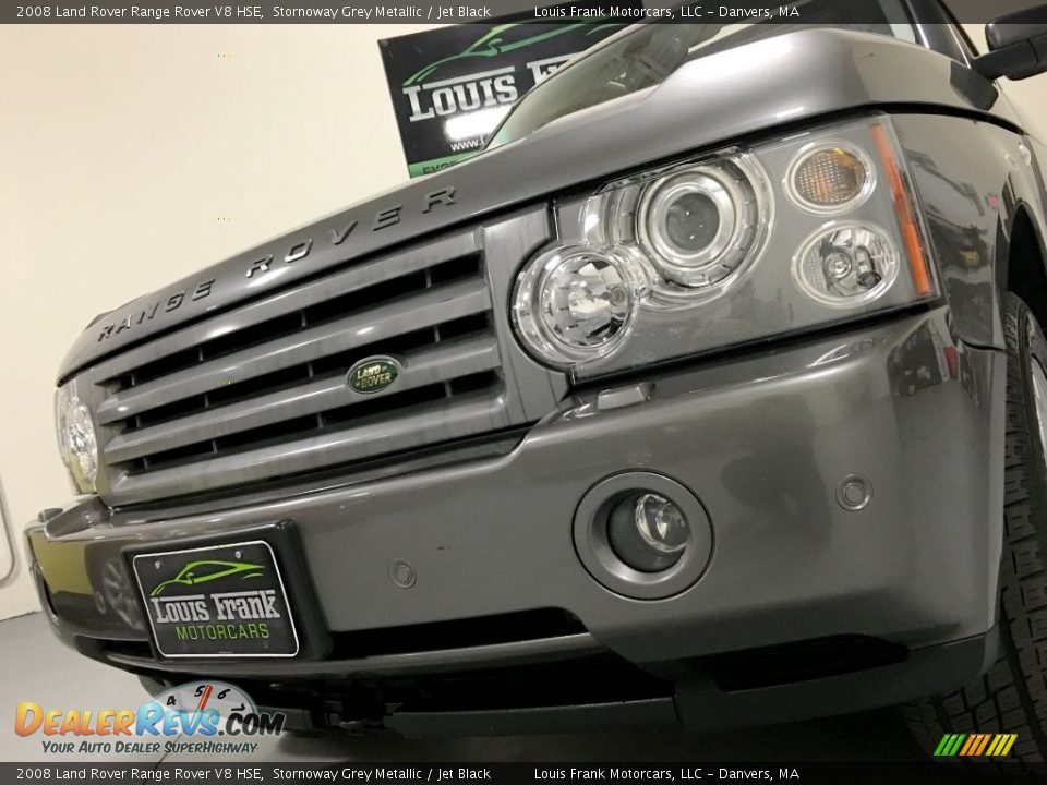 2008 Land Rover Range Rover V8 HSE Stornoway Grey Metallic / Jet Black Photo #22