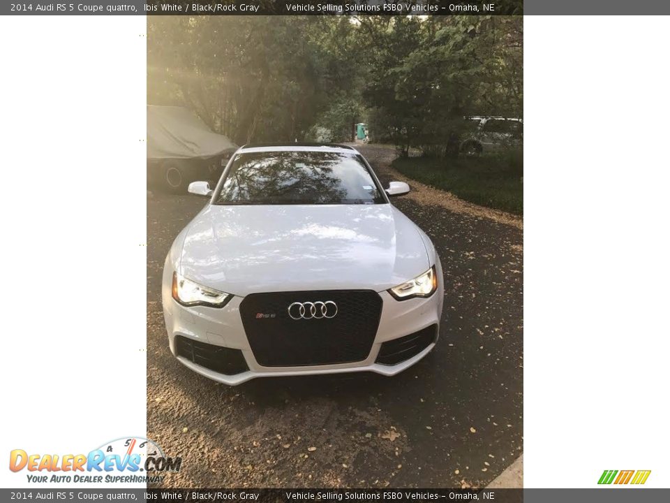 2014 Audi RS 5 Coupe quattro Ibis White / Black/Rock Gray Photo #5