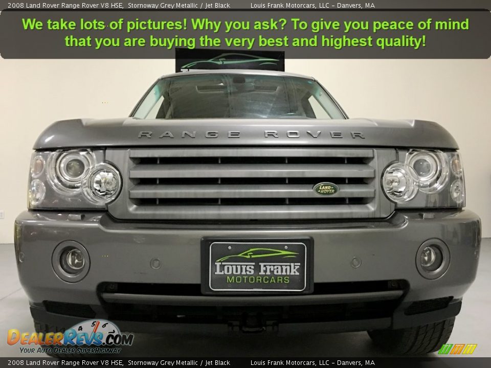 2008 Land Rover Range Rover V8 HSE Stornoway Grey Metallic / Jet Black Photo #23