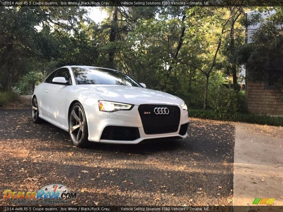 2014 Audi RS 5 Coupe quattro Ibis White / Black/Rock Gray Photo #6