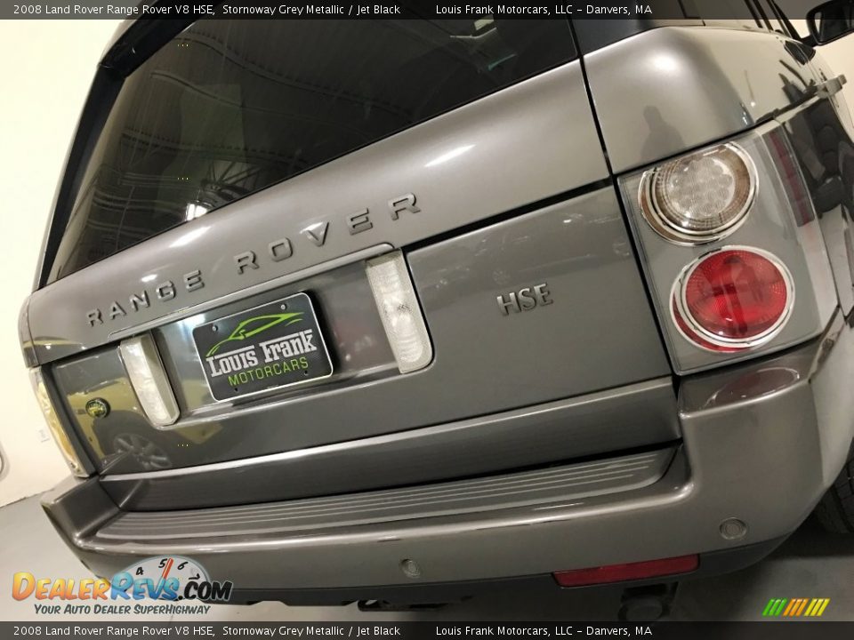 2008 Land Rover Range Rover V8 HSE Stornoway Grey Metallic / Jet Black Photo #25