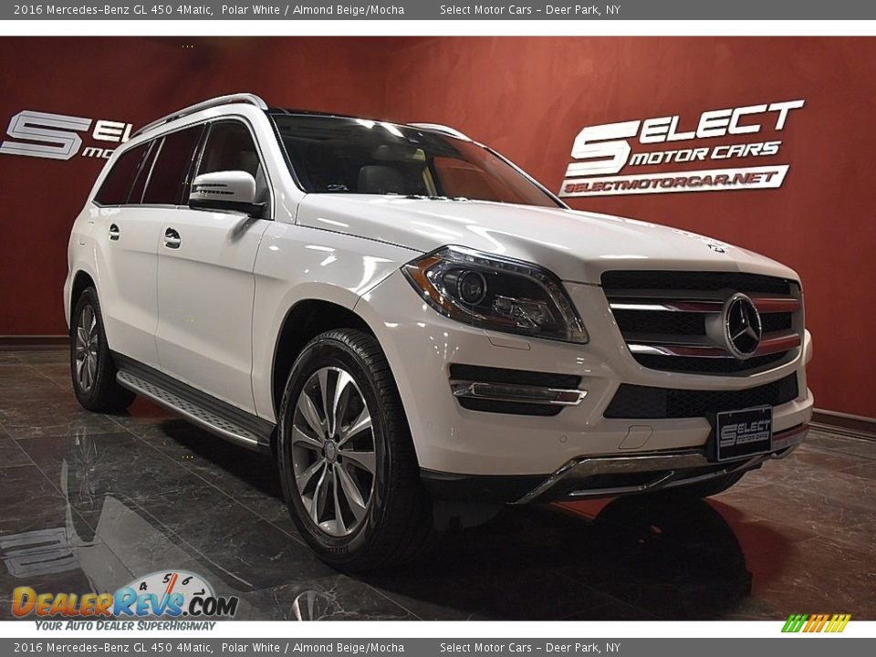 2016 Mercedes-Benz GL 450 4Matic Polar White / Almond Beige/Mocha Photo #3