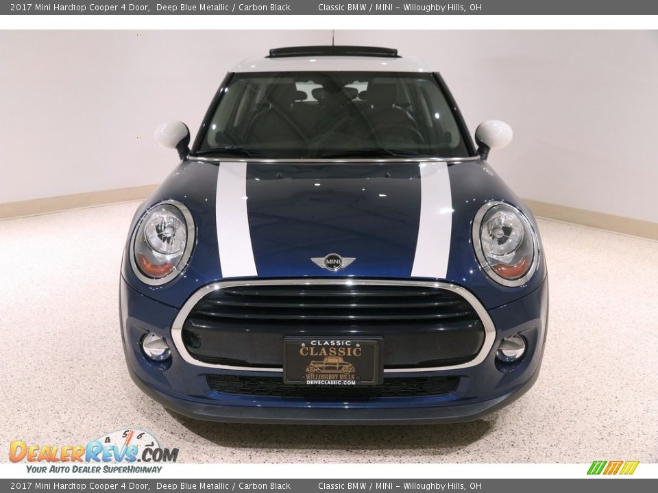 2017 Mini Hardtop Cooper 4 Door Deep Blue Metallic / Carbon Black Photo #2