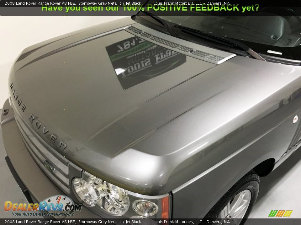 2008 Land Rover Range Rover V8 HSE Stornoway Grey Metallic / Jet Black Photo #36