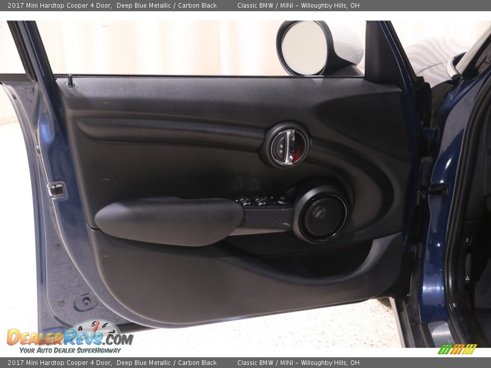 2017 Mini Hardtop Cooper 4 Door Deep Blue Metallic / Carbon Black Photo #4