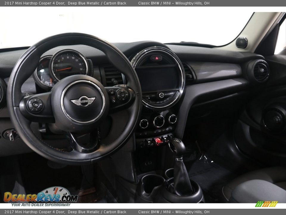 2017 Mini Hardtop Cooper 4 Door Deep Blue Metallic / Carbon Black Photo #6