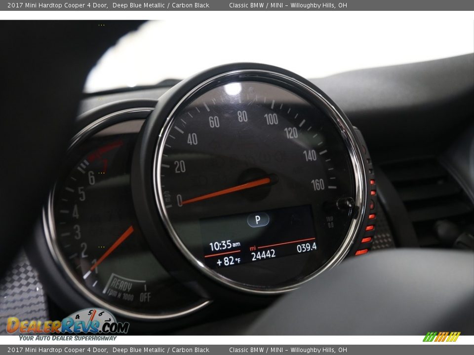 2017 Mini Hardtop Cooper 4 Door Deep Blue Metallic / Carbon Black Photo #8