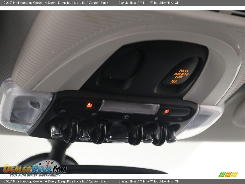 2017 Mini Hardtop Cooper 4 Door Deep Blue Metallic / Carbon Black Photo #9
