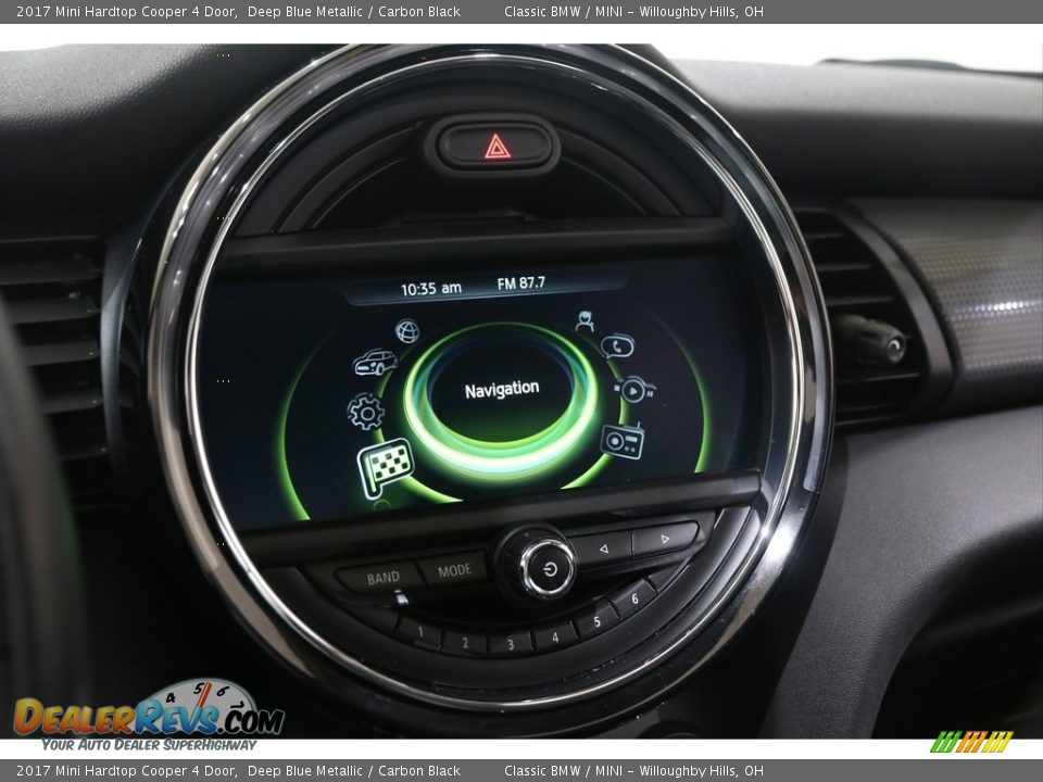 2017 Mini Hardtop Cooper 4 Door Deep Blue Metallic / Carbon Black Photo #10