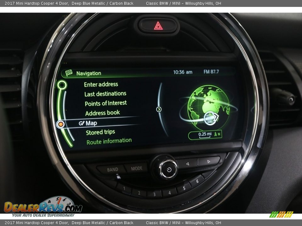 2017 Mini Hardtop Cooper 4 Door Deep Blue Metallic / Carbon Black Photo #11