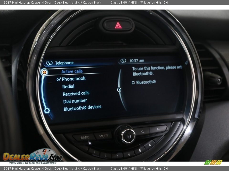 2017 Mini Hardtop Cooper 4 Door Deep Blue Metallic / Carbon Black Photo #13
