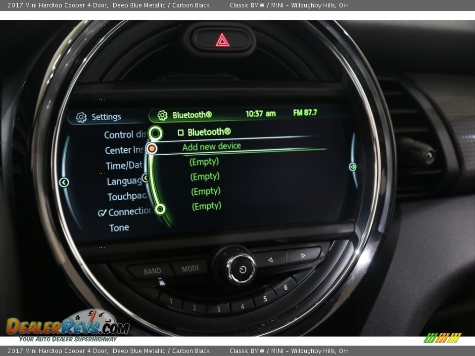 2017 Mini Hardtop Cooper 4 Door Deep Blue Metallic / Carbon Black Photo #14