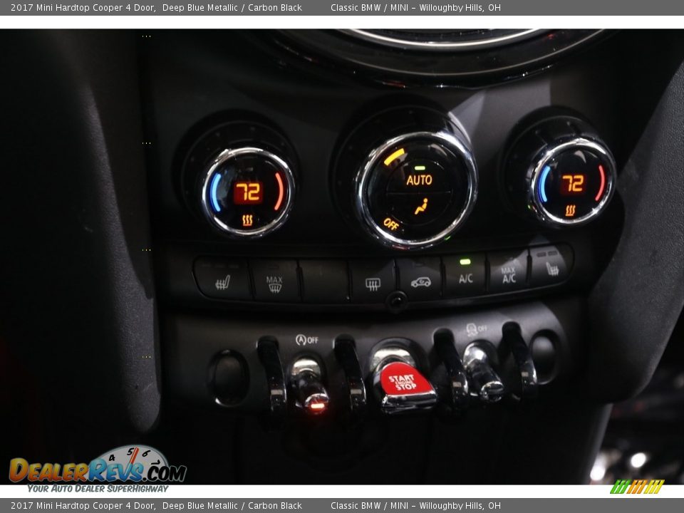 2017 Mini Hardtop Cooper 4 Door Deep Blue Metallic / Carbon Black Photo #15