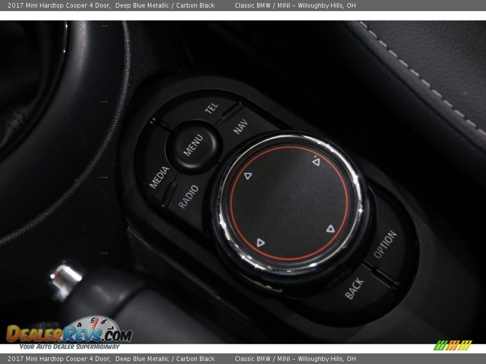 2017 Mini Hardtop Cooper 4 Door Deep Blue Metallic / Carbon Black Photo #17