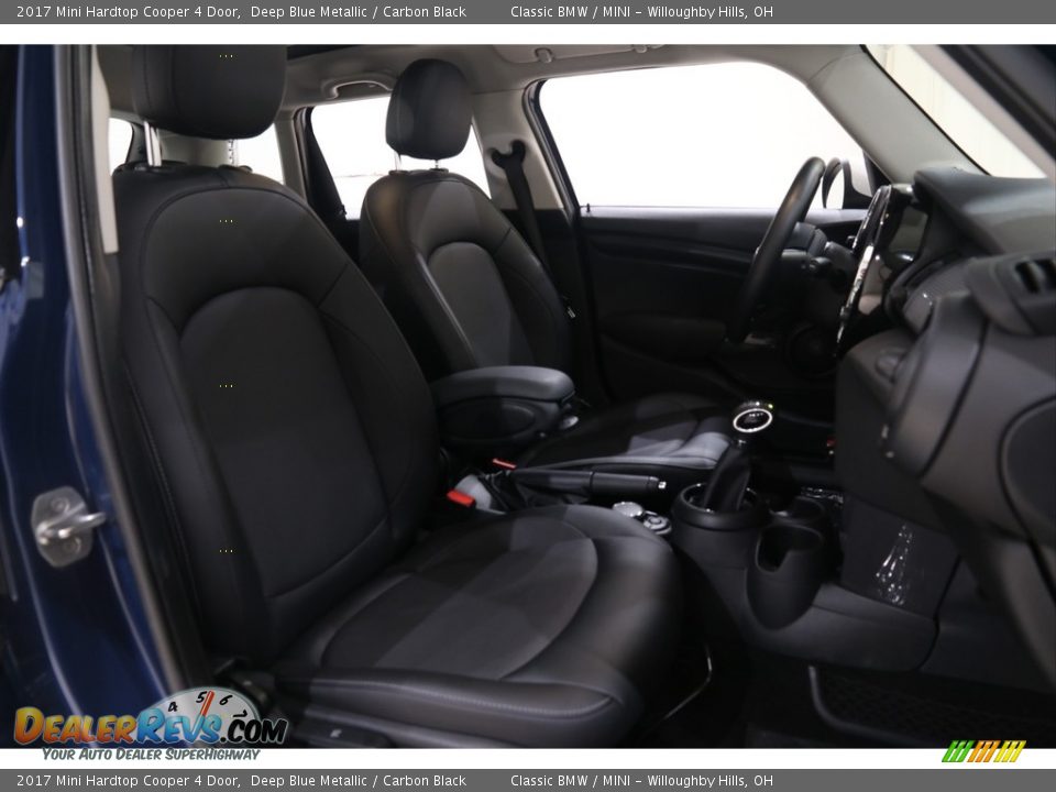 2017 Mini Hardtop Cooper 4 Door Deep Blue Metallic / Carbon Black Photo #18