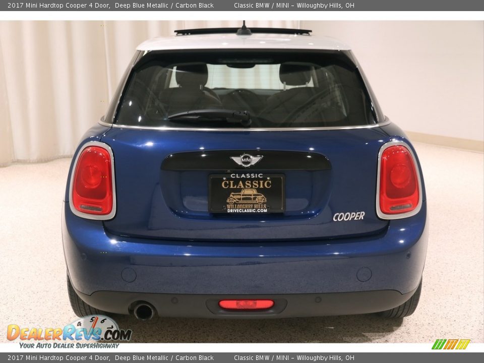 2017 Mini Hardtop Cooper 4 Door Deep Blue Metallic / Carbon Black Photo #21