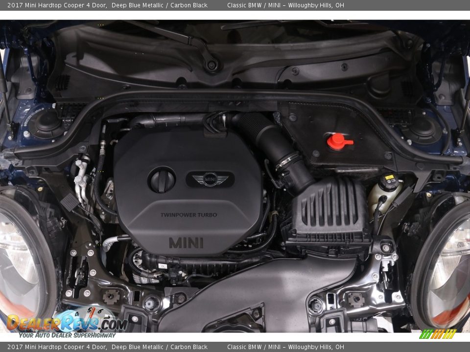 2017 Mini Hardtop Cooper 4 Door Deep Blue Metallic / Carbon Black Photo #22