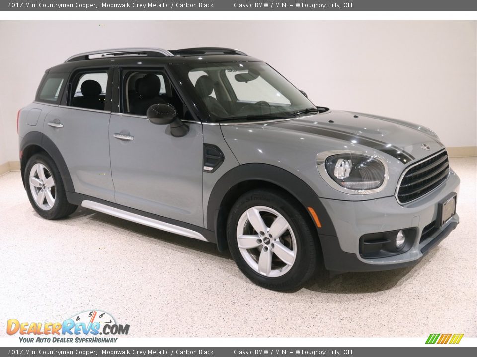 2017 Mini Countryman Cooper Moonwalk Grey Metallic / Carbon Black Photo #1