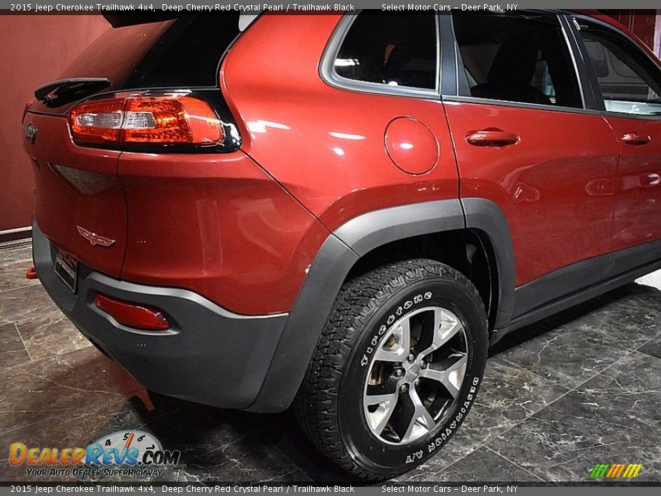 2015 Jeep Cherokee Trailhawk 4x4 Deep Cherry Red Crystal Pearl / Trailhawk Black Photo #5