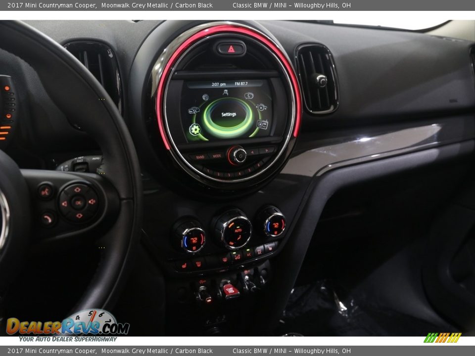 2017 Mini Countryman Cooper Moonwalk Grey Metallic / Carbon Black Photo #9