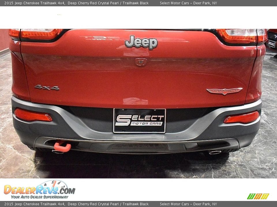 2015 Jeep Cherokee Trailhawk 4x4 Deep Cherry Red Crystal Pearl / Trailhawk Black Photo #6