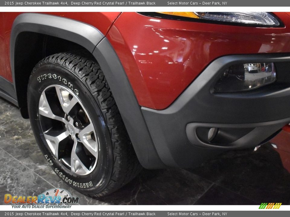 2015 Jeep Cherokee Trailhawk 4x4 Deep Cherry Red Crystal Pearl / Trailhawk Black Photo #9