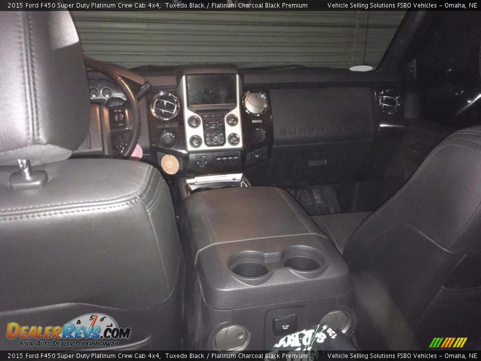 2015 Ford F450 Super Duty Platinum Crew Cab 4x4 Tuxedo Black / Platinum Charcoal Black Premium Photo #13