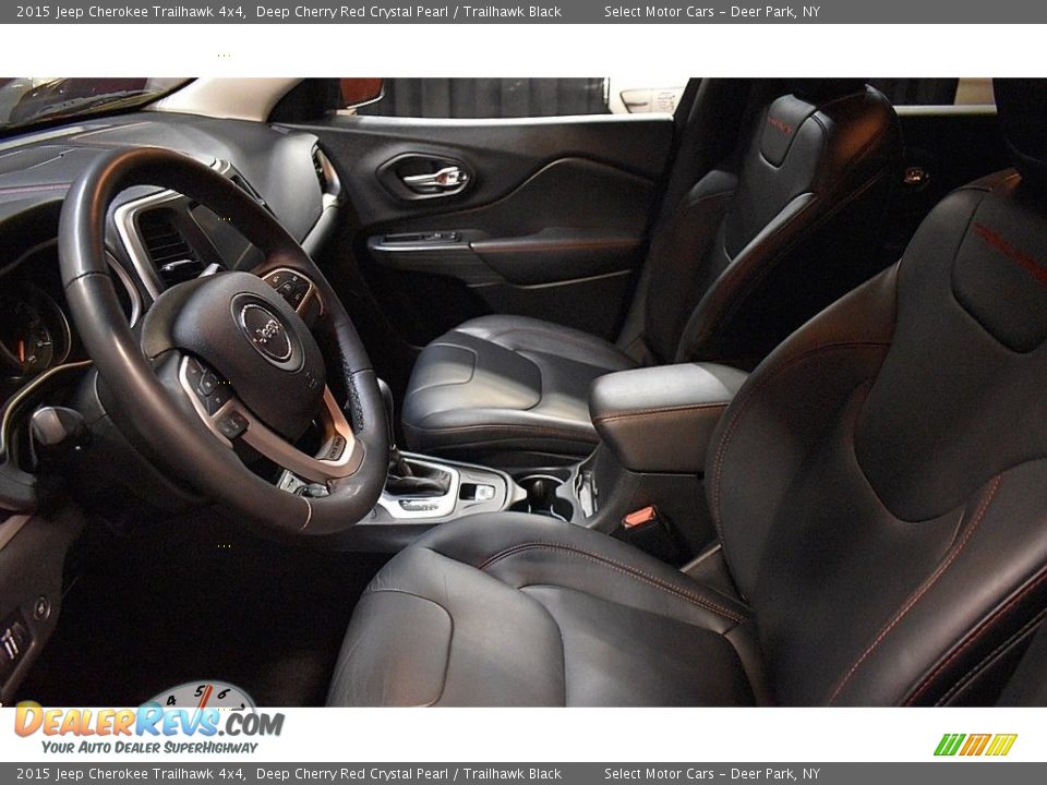 2015 Jeep Cherokee Trailhawk 4x4 Deep Cherry Red Crystal Pearl / Trailhawk Black Photo #12