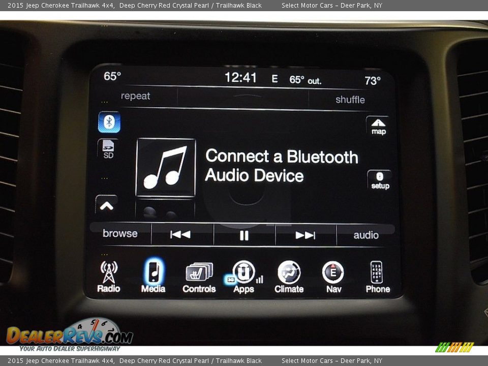 2015 Jeep Cherokee Trailhawk 4x4 Deep Cherry Red Crystal Pearl / Trailhawk Black Photo #15