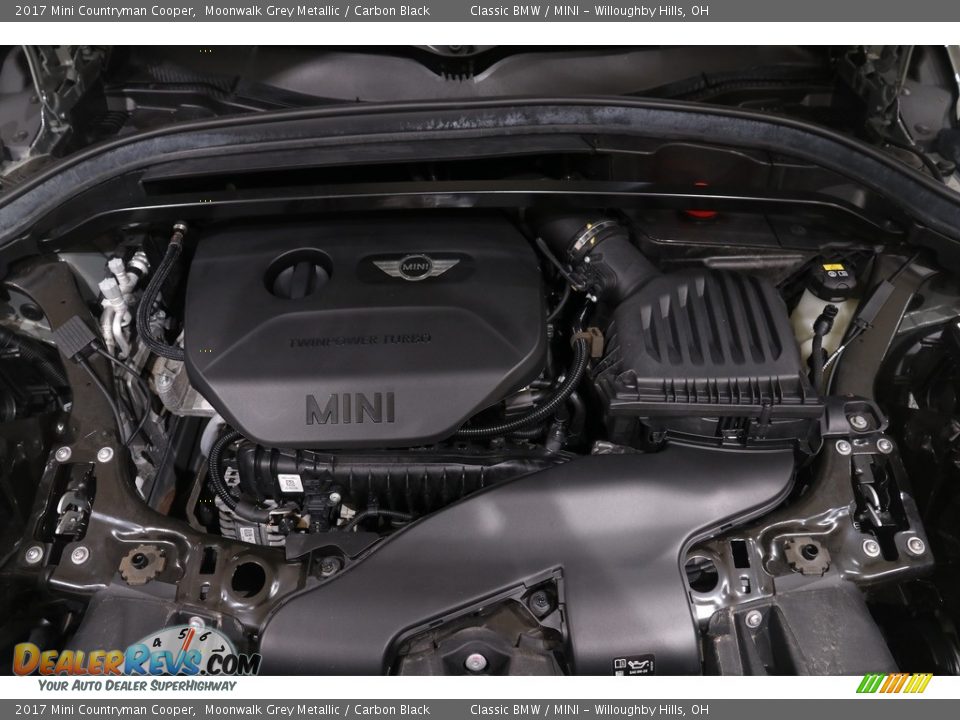 2017 Mini Countryman Cooper Moonwalk Grey Metallic / Carbon Black Photo #18