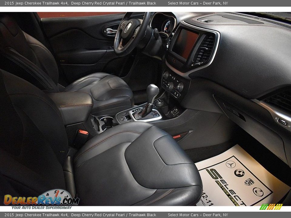 2015 Jeep Cherokee Trailhawk 4x4 Deep Cherry Red Crystal Pearl / Trailhawk Black Photo #19