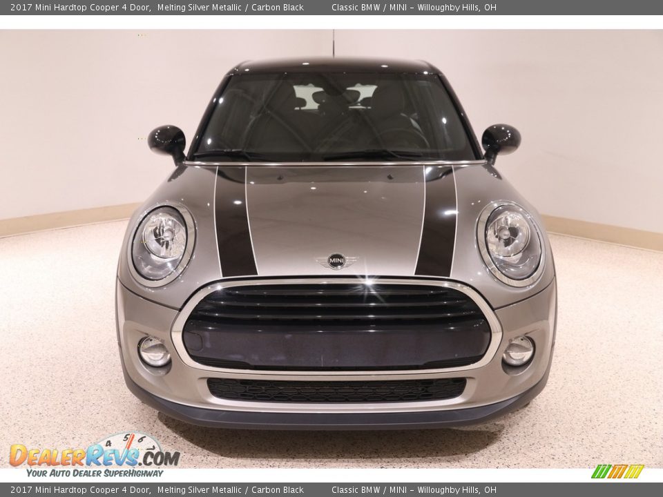 2017 Mini Hardtop Cooper 4 Door Melting Silver Metallic / Carbon Black Photo #2