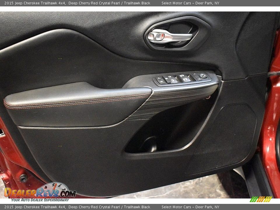 2015 Jeep Cherokee Trailhawk 4x4 Deep Cherry Red Crystal Pearl / Trailhawk Black Photo #23