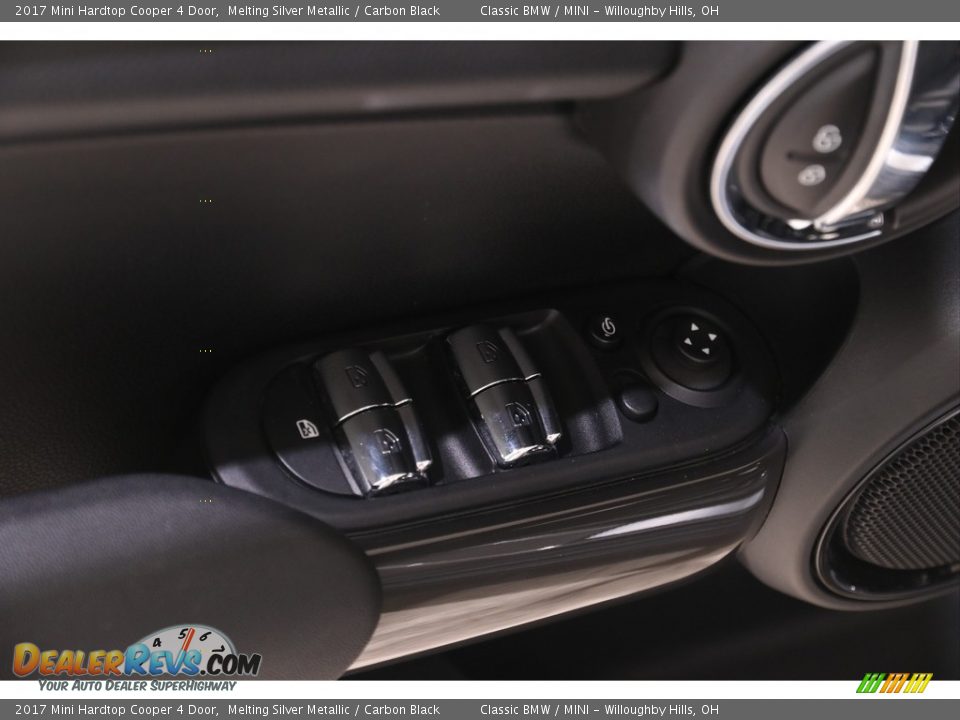 2017 Mini Hardtop Cooper 4 Door Melting Silver Metallic / Carbon Black Photo #5