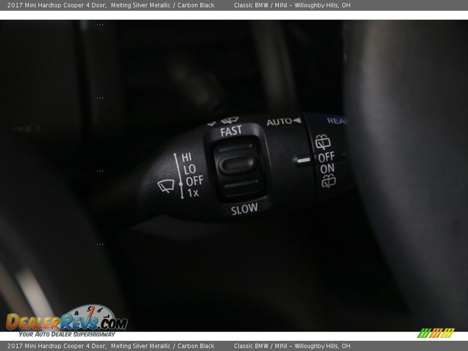 2017 Mini Hardtop Cooper 4 Door Melting Silver Metallic / Carbon Black Photo #11