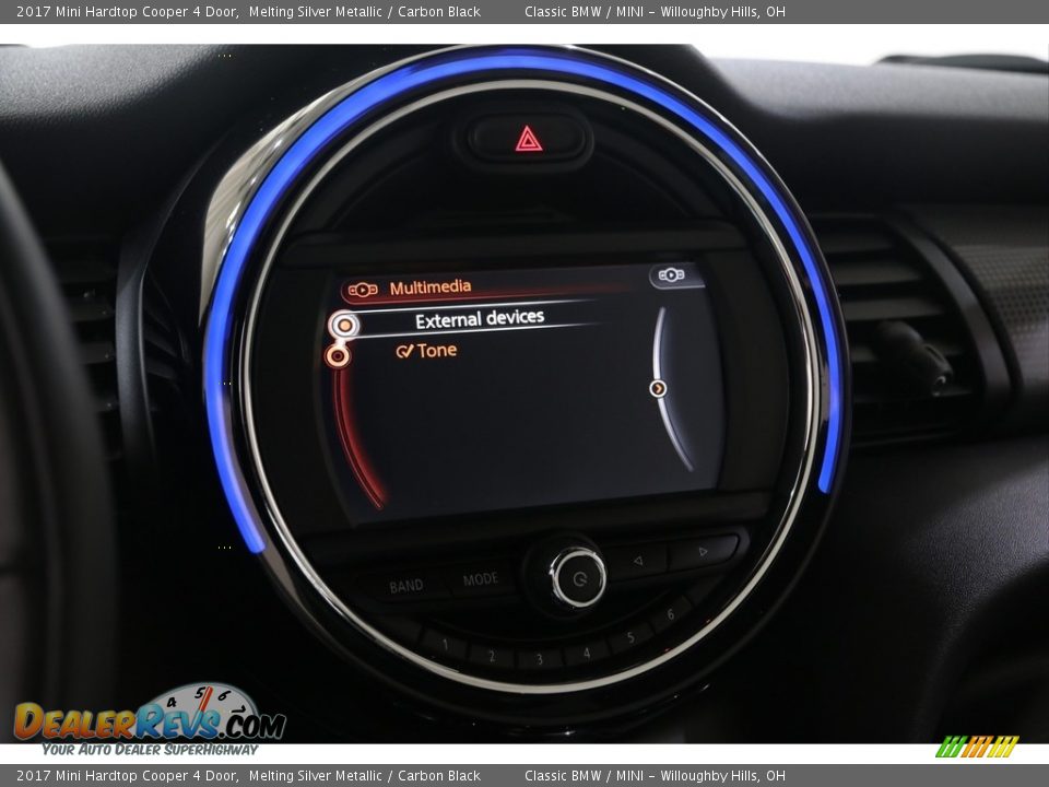 2017 Mini Hardtop Cooper 4 Door Melting Silver Metallic / Carbon Black Photo #17