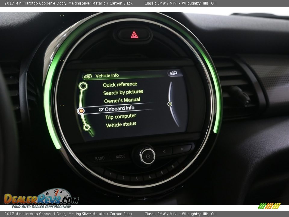 2017 Mini Hardtop Cooper 4 Door Melting Silver Metallic / Carbon Black Photo #22