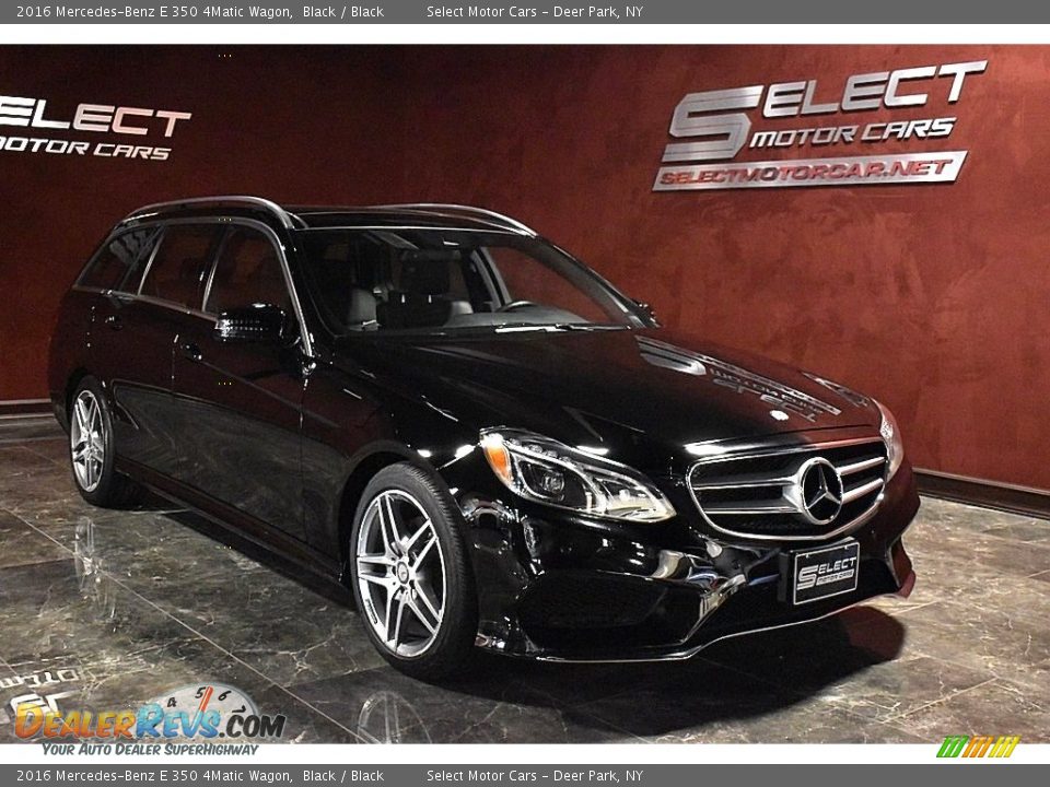 2016 Mercedes-Benz E 350 4Matic Wagon Black / Black Photo #3