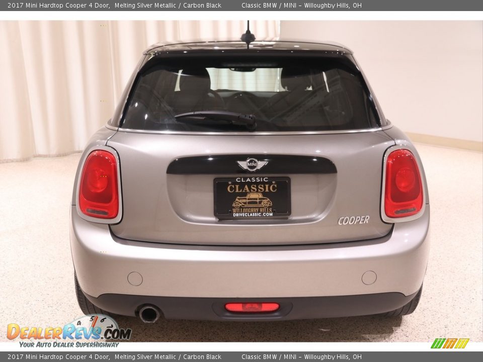 2017 Mini Hardtop Cooper 4 Door Melting Silver Metallic / Carbon Black Photo #30