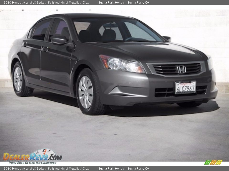 2010 Honda Accord LX Sedan Polished Metal Metallic / Gray Photo #1