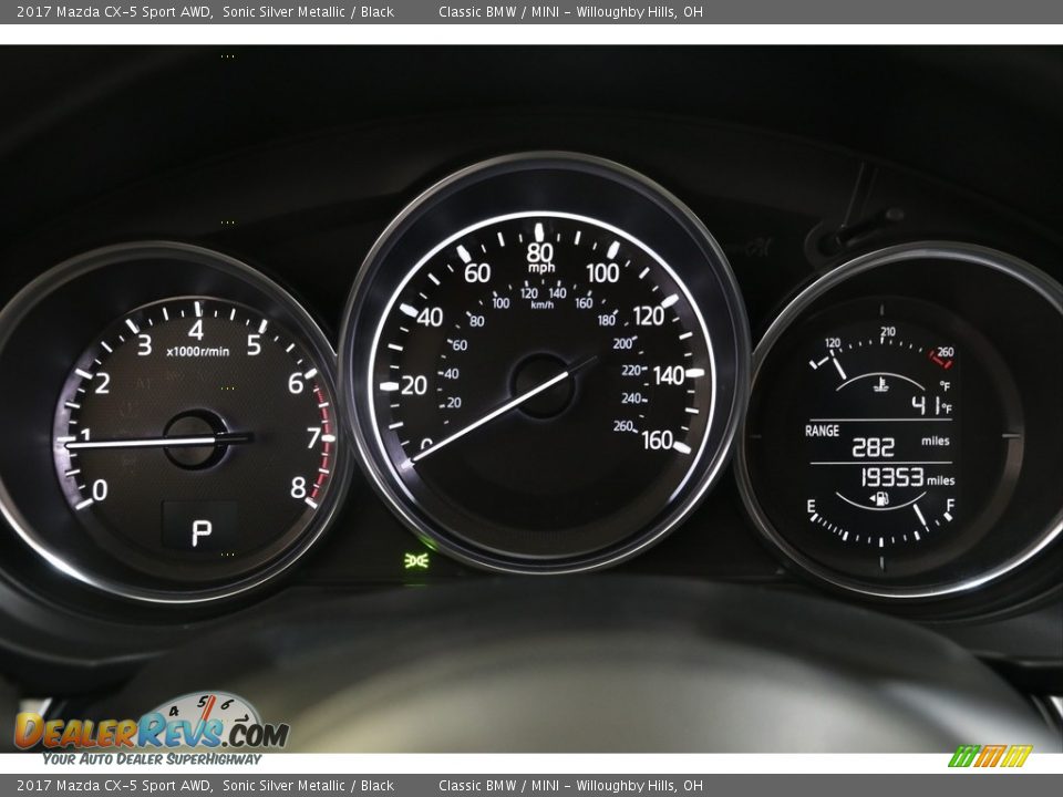 2017 Mazda CX-5 Sport AWD Sonic Silver Metallic / Black Photo #10